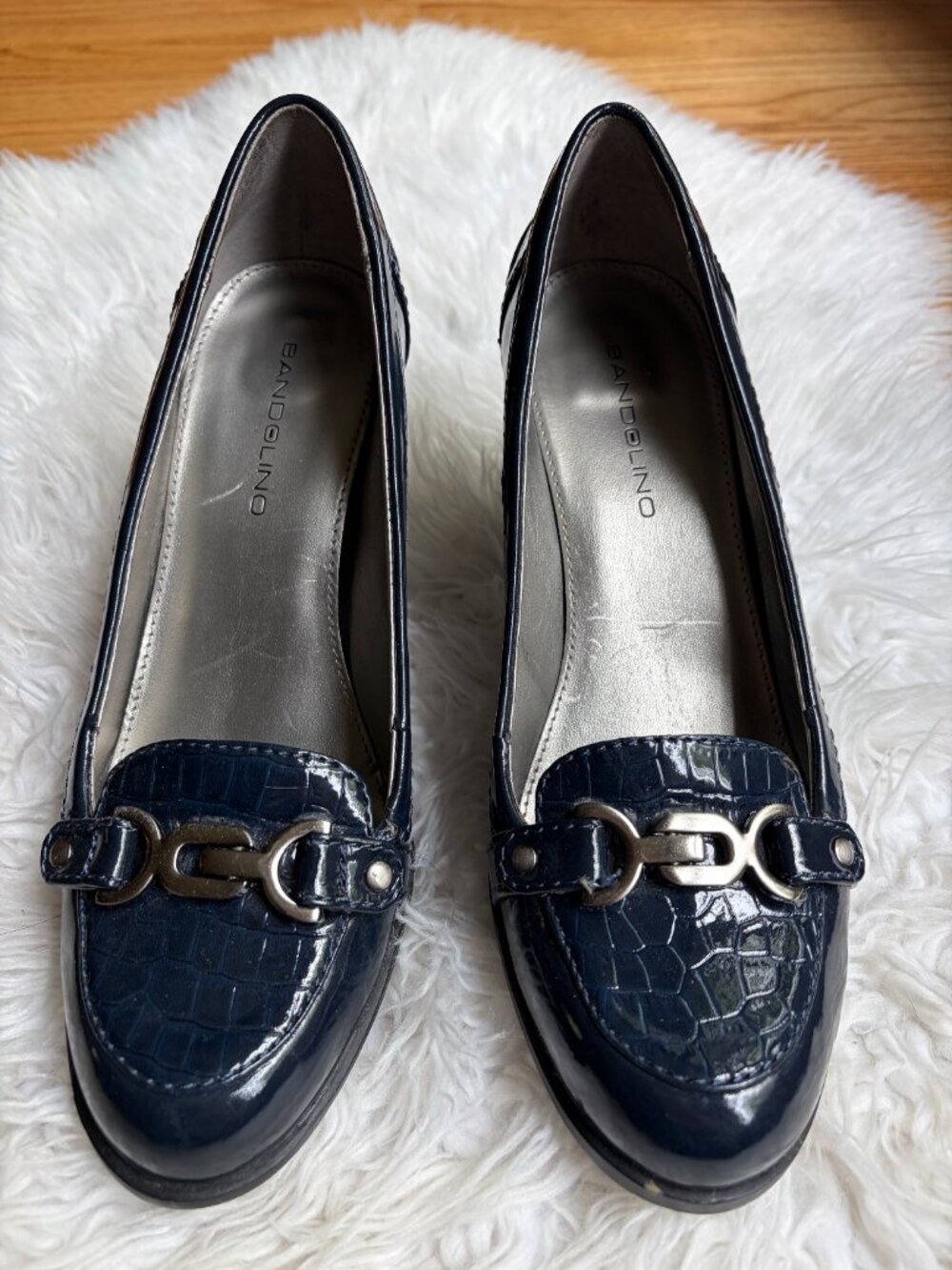 Bandolino BDADA Crocodile Navy Pumps